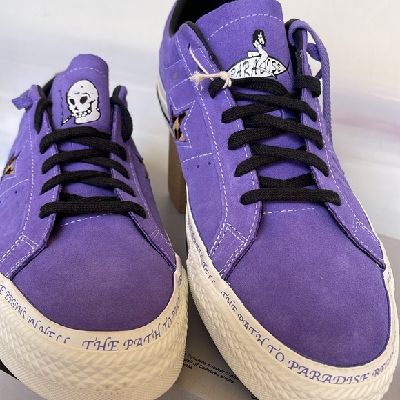 Converse Men’s CTAS A04371C
ONE STAR PRO OX
WILD LILAC/BLACK/EGRET Sneakers - Picture 6 of 16